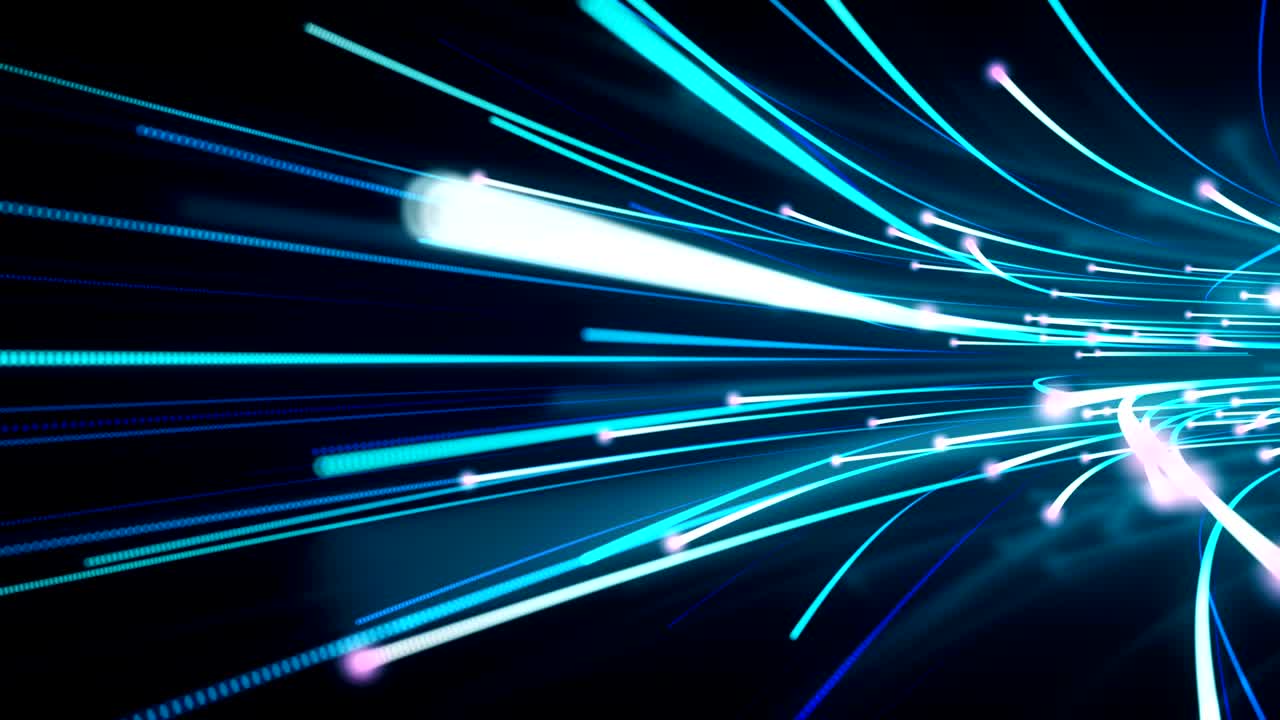 corrientes de datos que fluyen