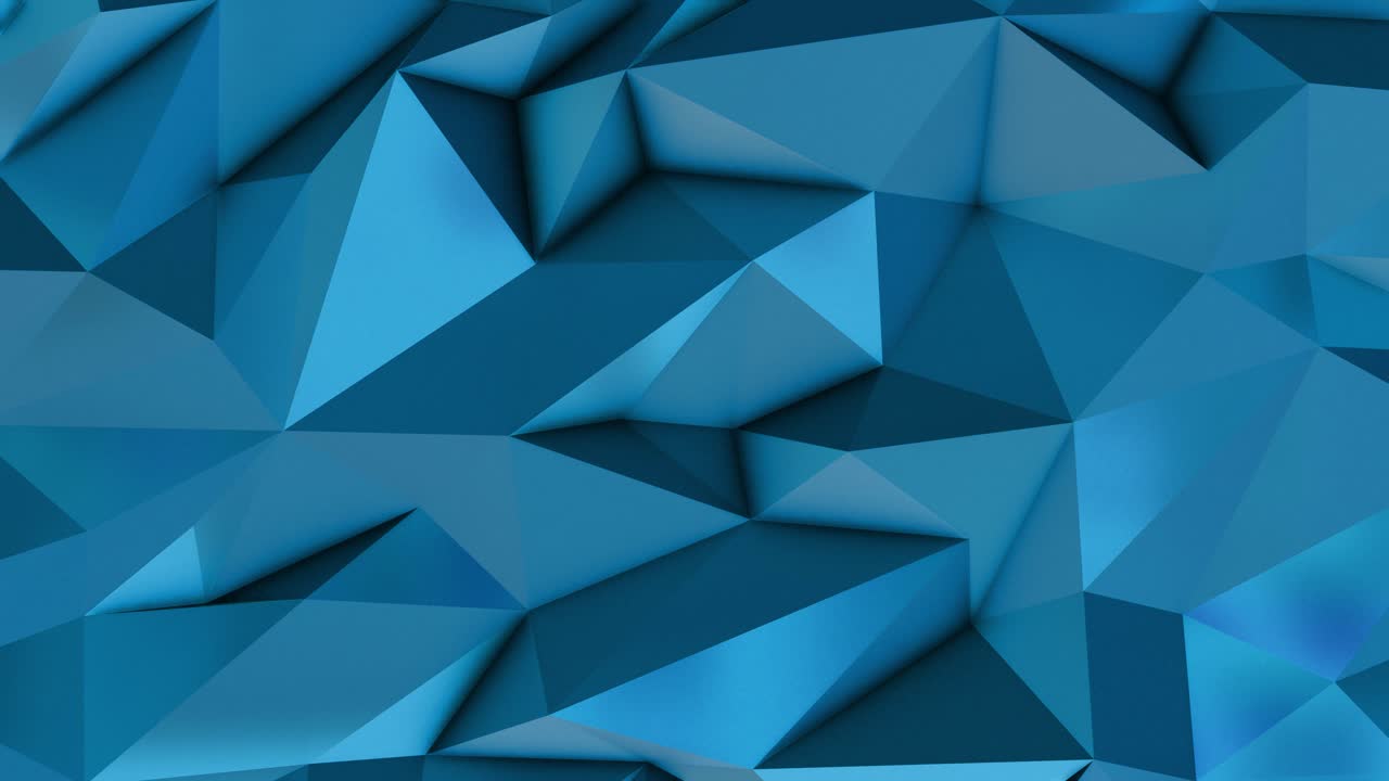 fondo azul abstracto de bajo polígono triangular