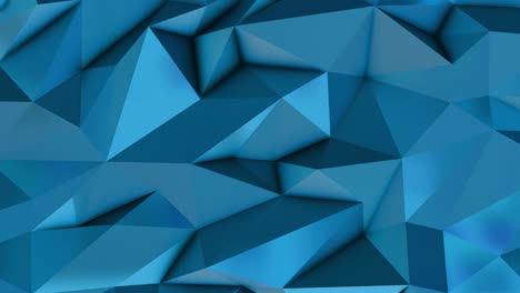 blue abstract low poly triangle background