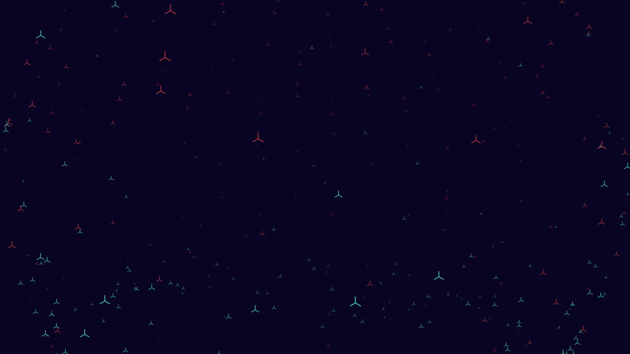 추상 예술 어두운 배경에 활기찬 초록색과 보라색 선