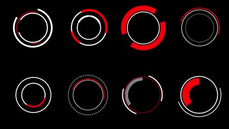establecer elementos de animación gráfica futurista para la interfaz de usuario.