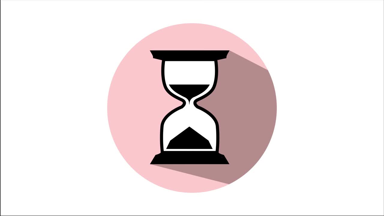 Time Hourglass Sand 4k Animated footage