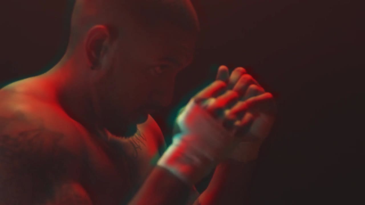 People near nature with creative lighting