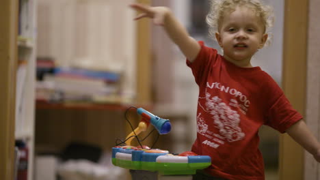 little boy dancing