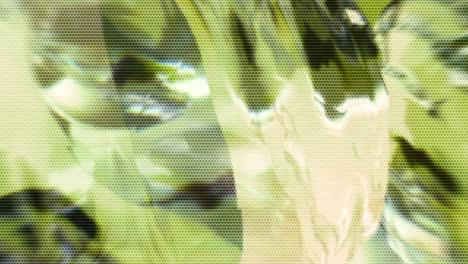fondo de movimiento que muestra 3d animado líquido en movimiento que fluye reflejos de efecto onda ondulada