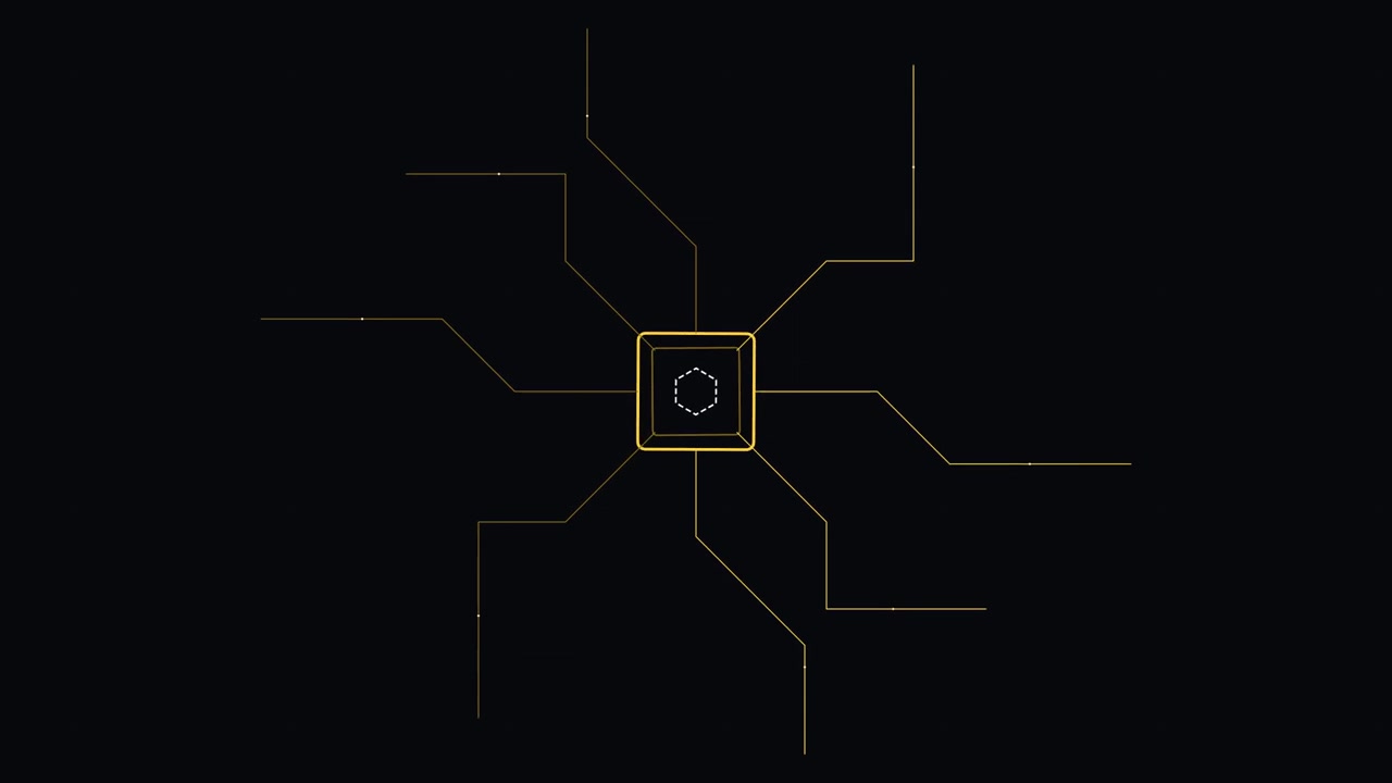 Abstract Digital Animation of Expanding and Contracting Geometric Lines