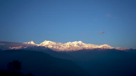 landscape view of mountain village in lamjung, nepal.
