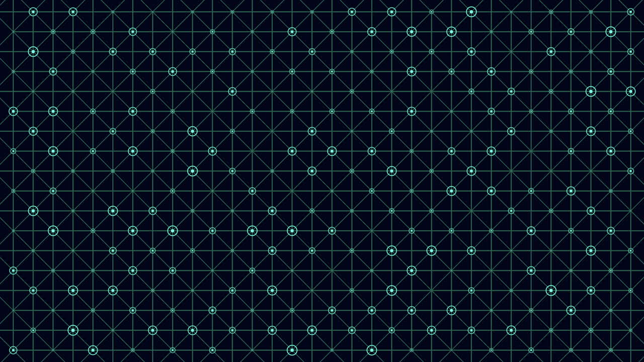 Abstract technology background showing a geometric grid with glowing nodes and connecting lines, ideal for data, cybersecurity, blockchain, and network concepts