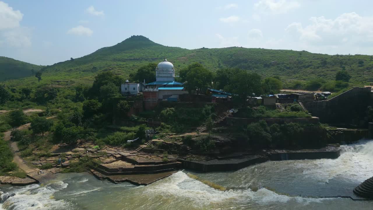 Waterfall Rajdari Devdari and Latif Shah Dam Aerial View