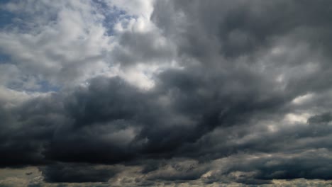 beautiful dark dramatic sky with stormy clouds time lapse before the rain