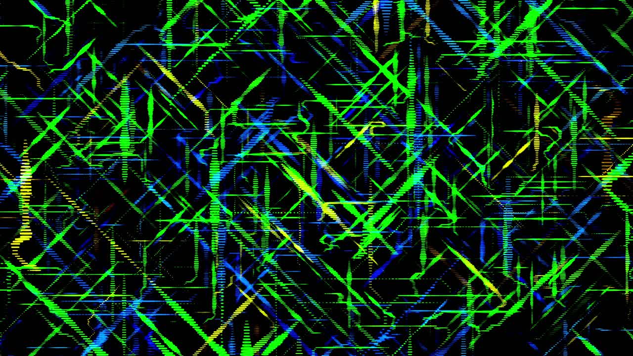 patrón geométrico abstracto con colores y líneas brillantes