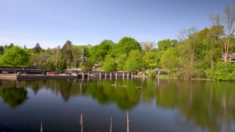 Rockford-Michigan-aerial-drone-footage-lake