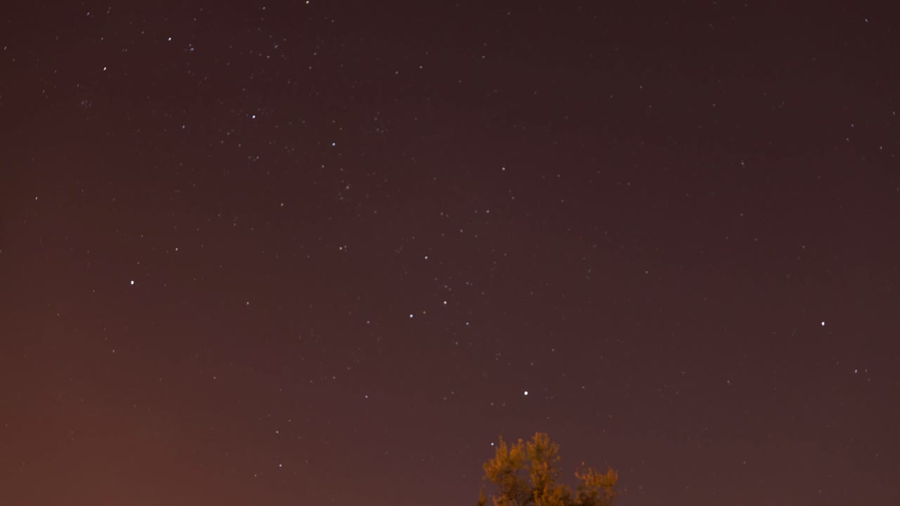 맑은 밤 별 하늘의 밤 시간 경과