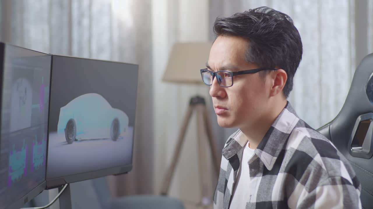 3d 소프트웨어로 자동차 디자인을 하는 사람