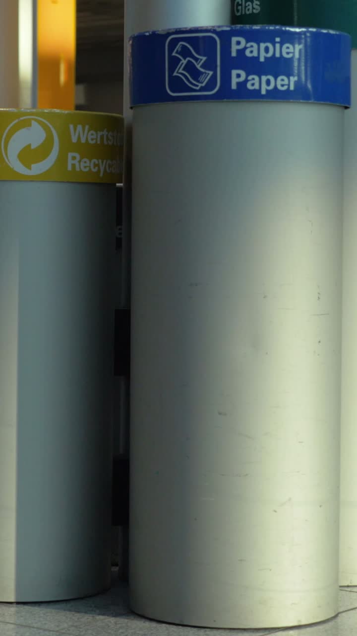 Recycling Bins for Paper, Glass, and Recyclables