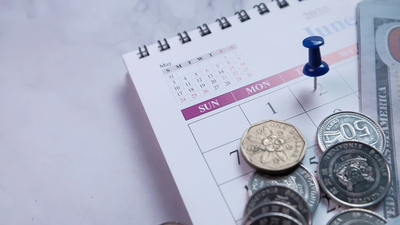 concetto di scadenza con puntina sulla data del calendario