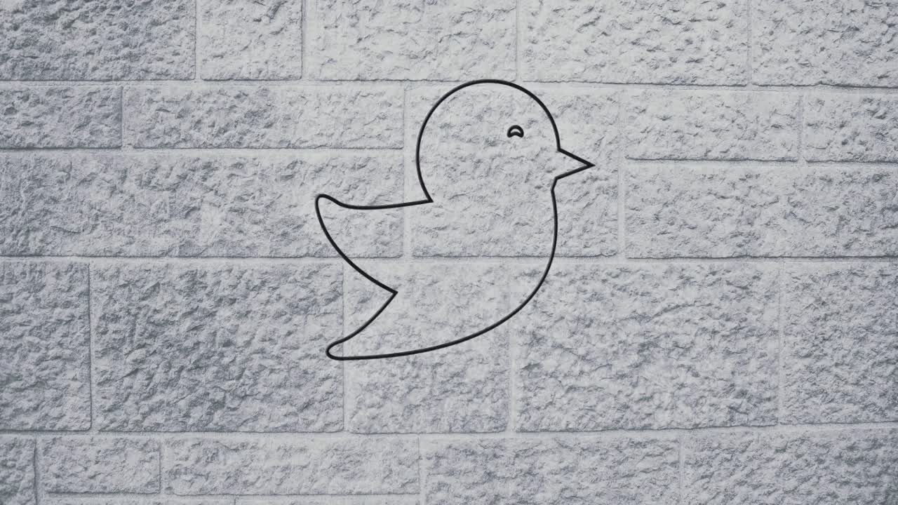 벽돌 벽 4k에 네온 표지판을 내려 놓습니다.