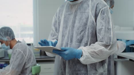 medical professionals in a laboratory setting