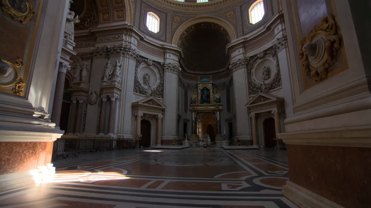 Grand Interior of an Ornate European Church