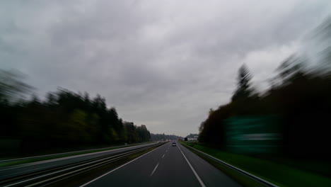 Slovenia-POV-Traffic:-Autumn-Daytime