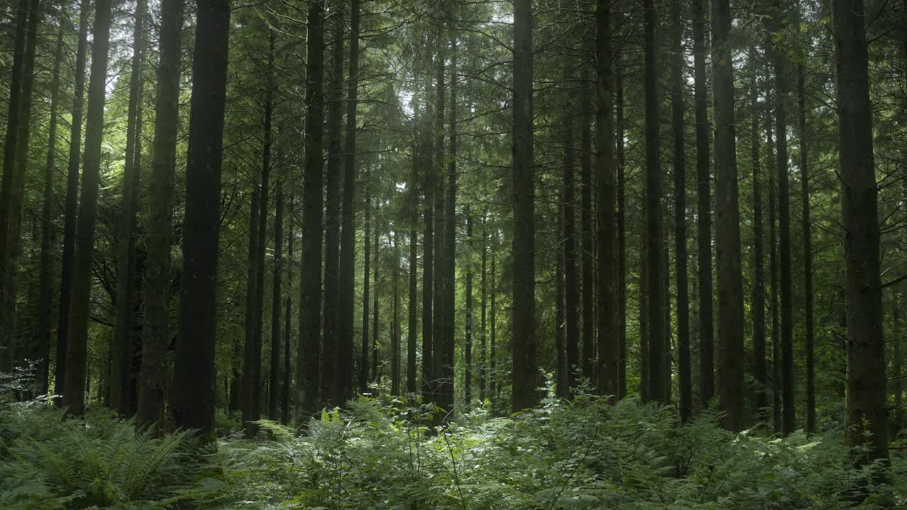 View Of A Dense Forest On A Sunny Day 4K Shot on the Sony a7siii + Ronin RS 3