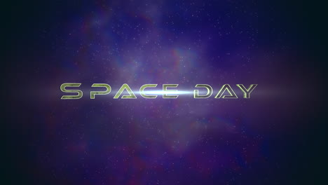Space-Day-with-dark-blue-clouds-and-stars-in-galaxy
