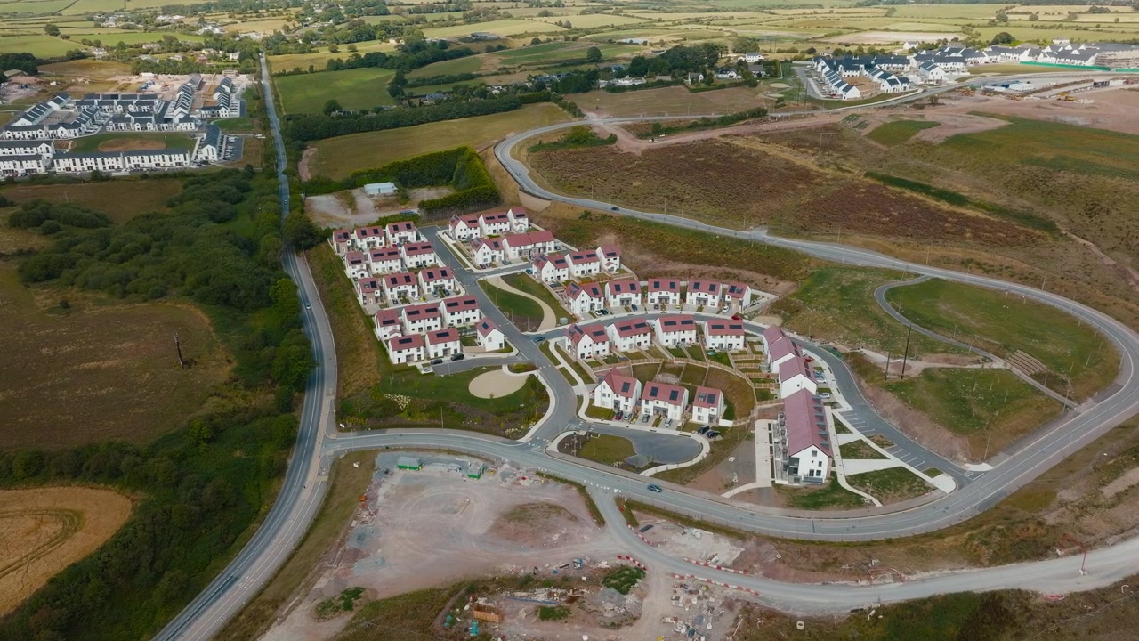 Aerial view of completed Phase 1 homes at Longview Ballyvolane Cork Part 2