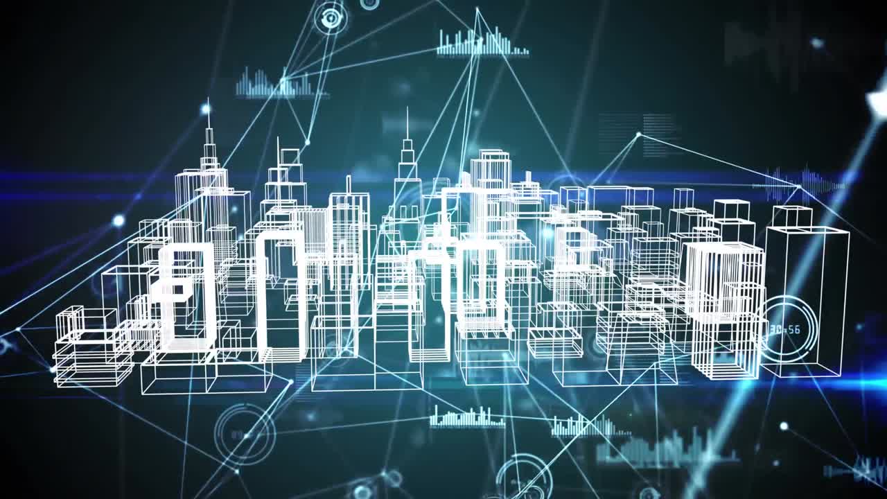 현대 도시와 글로벌 네트워크 그래픽