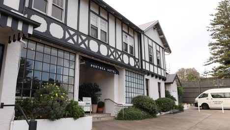 entrance view of portsea hotel in melbourne