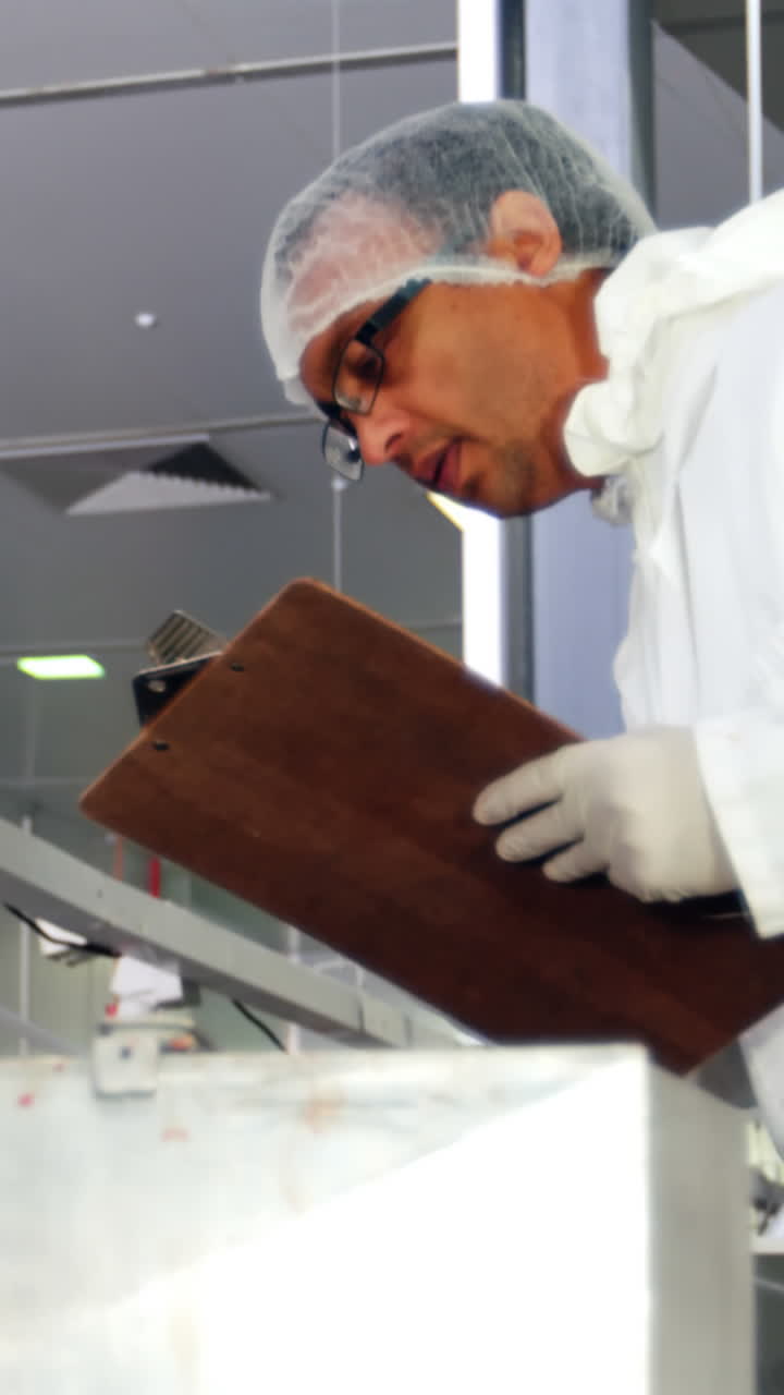 butcher examining machine