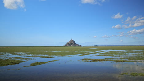 mont saint-michel's medieval past comes alive in its coastal environment.