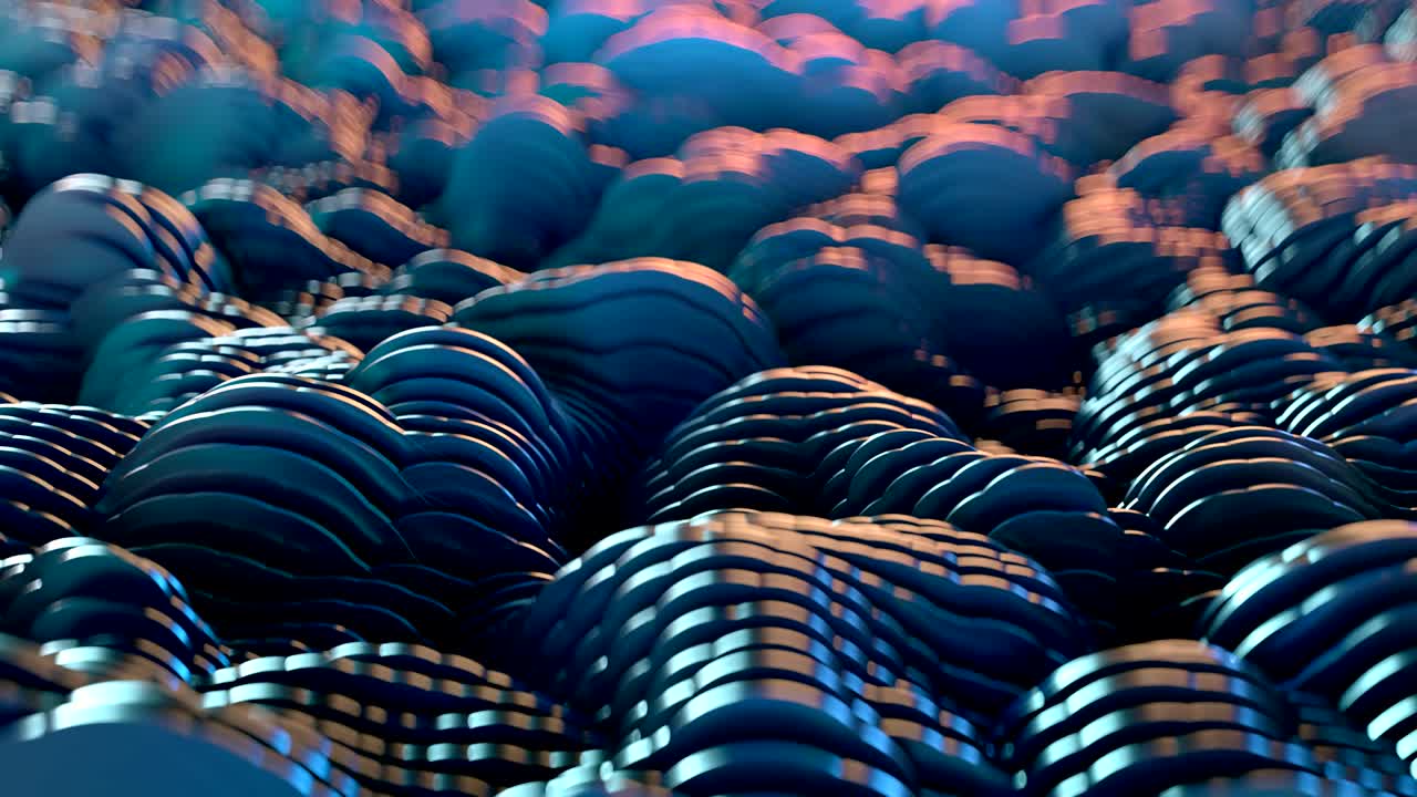 forma de onda abstracta. animación en 4k y uhd.