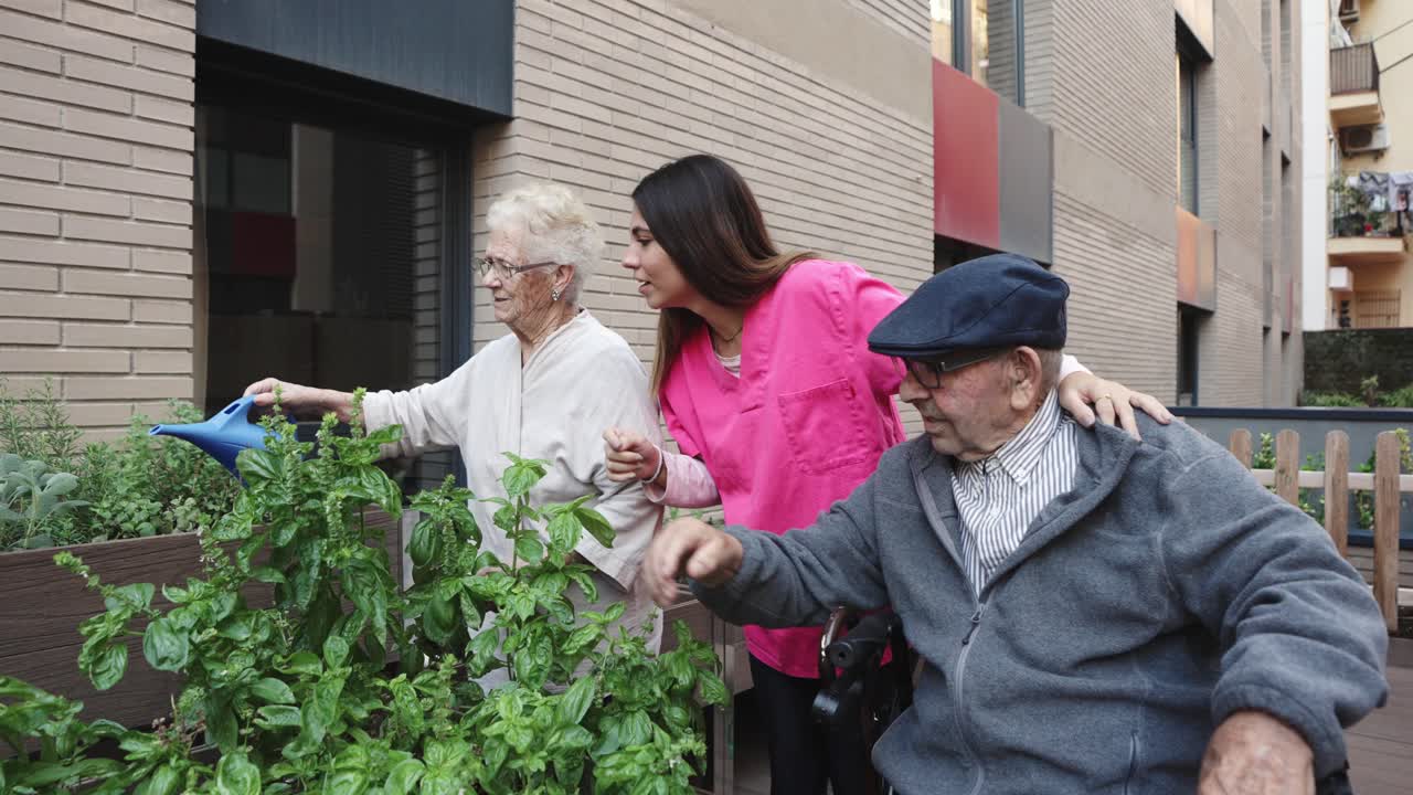 Elderly Care and Gardening Activities
