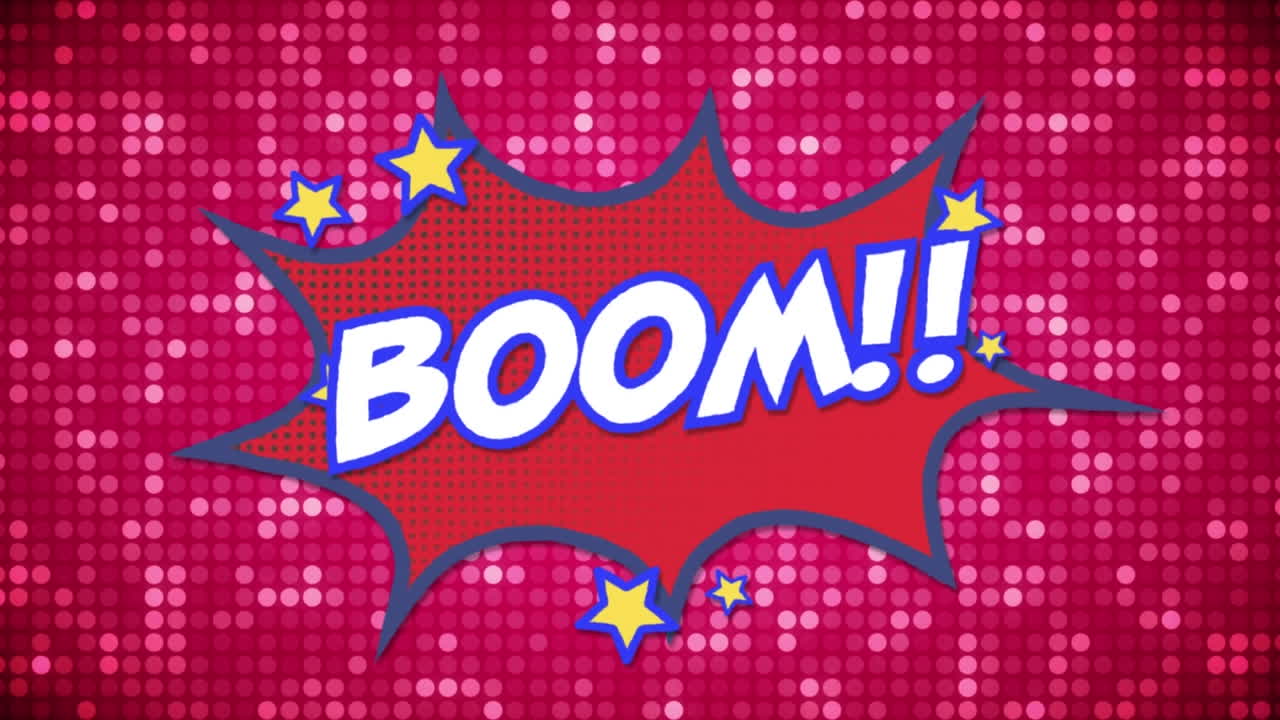 코 ⁇  소리 효과 텍스트와 함께 여러 코 ⁇  음성 거품 위에 코 ⁇  5 옵션 텍스트의 애니메이션