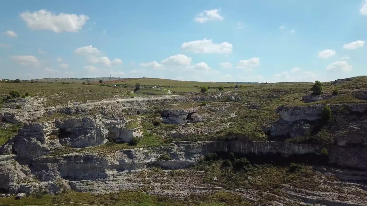 마테라 근처의 시골 풍경