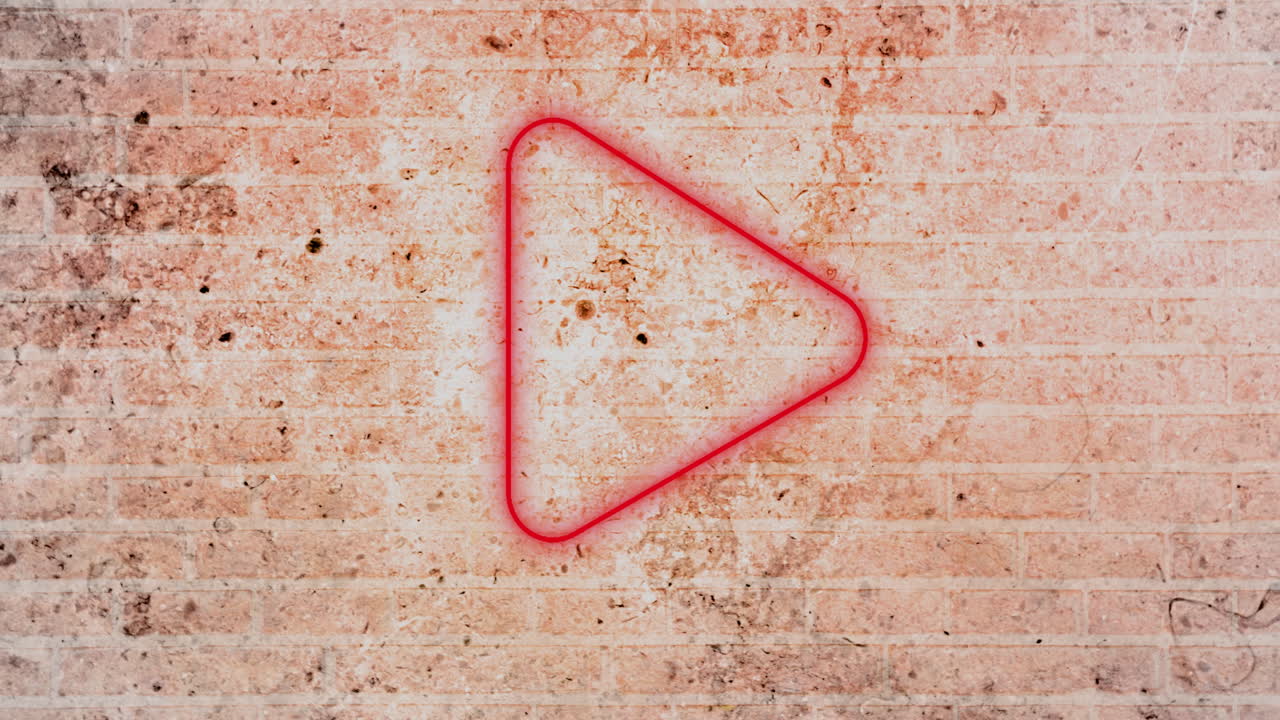 벽돌 벽에 네온 심장 표지판 4k