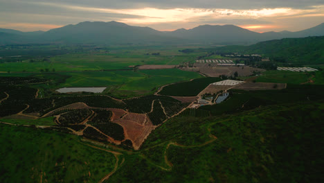 Santiago-De-Chile-Naturaleza-Horizonte-Al-Amanecer-Rural