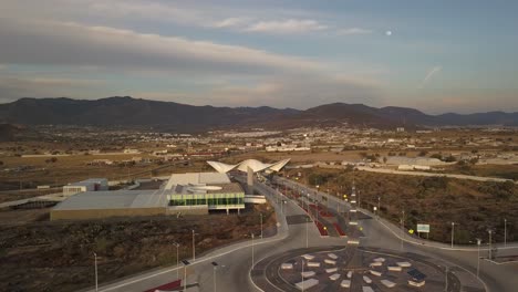 Mexico-mountains,-aerial-landscape-sunset