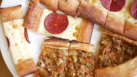 turkish pide with meat and cheese