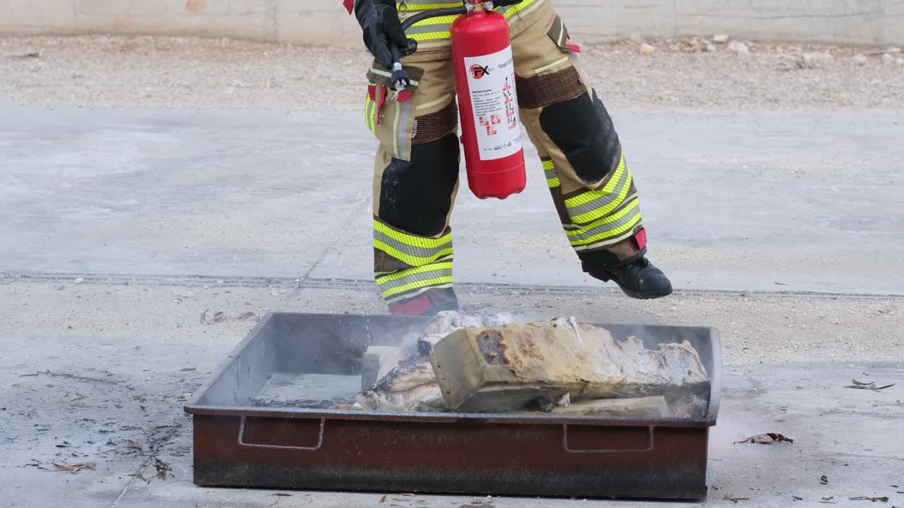 Controlled Fire Test for Safety Training Drill