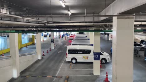 underground parking garage