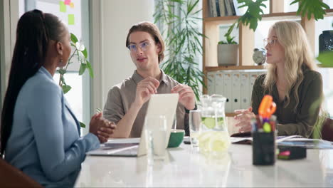 business meeting in modern office