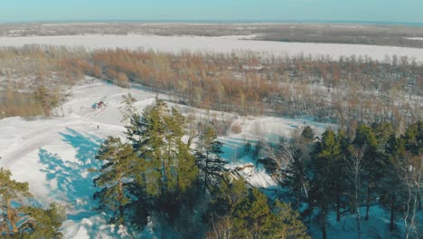 ski-resort-with-different-trails-and-buildings-bird-eye-view