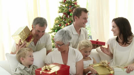 Familie-Hat-Viel-Spaß-An-Weihnachten