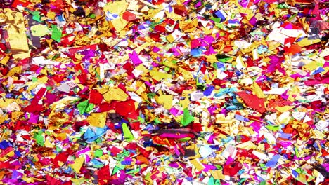 multi-color confetti transition stop motion loop