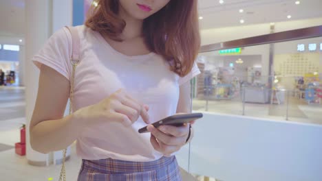 woman using smartphone