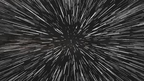 transition from planet to hyperspace travel effect