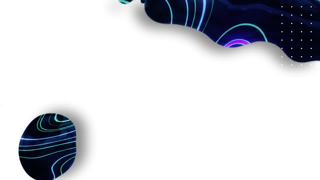 animación de formas hipnóticas y coloridas