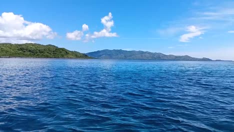 Cámara-Lenta-Del-Mar-Como-Fondo-De-Naturaleza