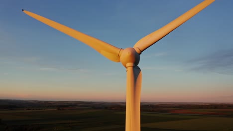 wind turbine at sunset